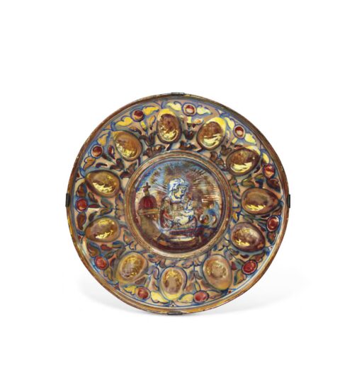 Coppa abborchiata a lustro rubino e oro 1530-1535